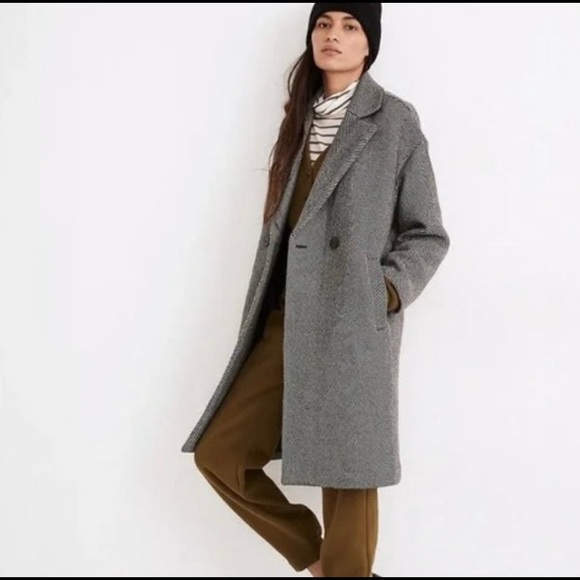 Madewell Jackets & Coats Madewell Herringbone Winter Coat Poshmark